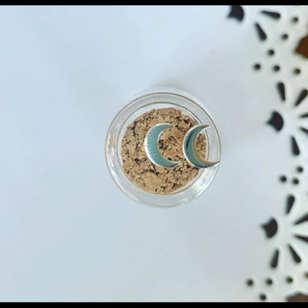 Moon Post Earring
